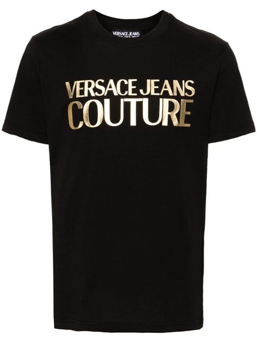 T-shirt uomo con logo Versace jeans Couture | 77GAHT05CJ00TG89